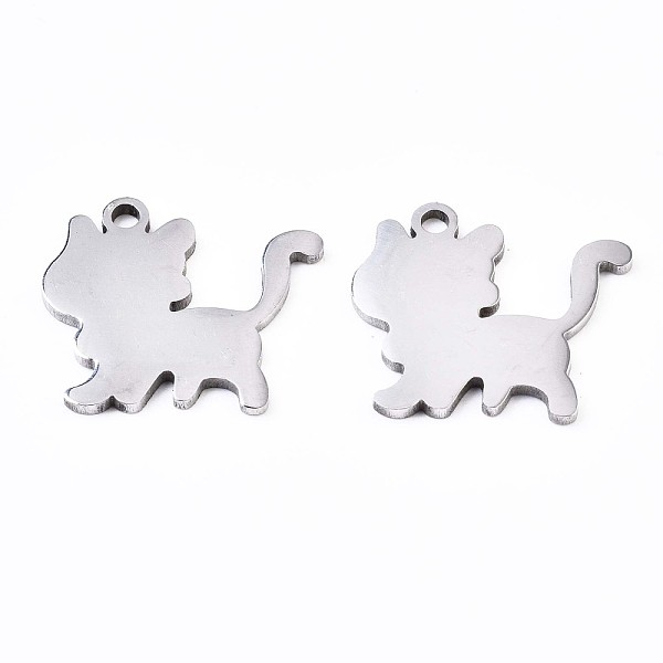 PandaHall 201 Stainless Steel Charms, Laser Cut Pendants, Cat, Stainless Steel Color, 13.5x15x1mm, Hole: 1.4mm 201 Stainless Steel Cat Shape
PandaHall 201 Stainless Steel Charms, Laser Cut Pendants, Cat, Stainless Steel Color, 13.5x15x1mm, Hole: 1.4mm 201 Stainless Steel Cat Shape