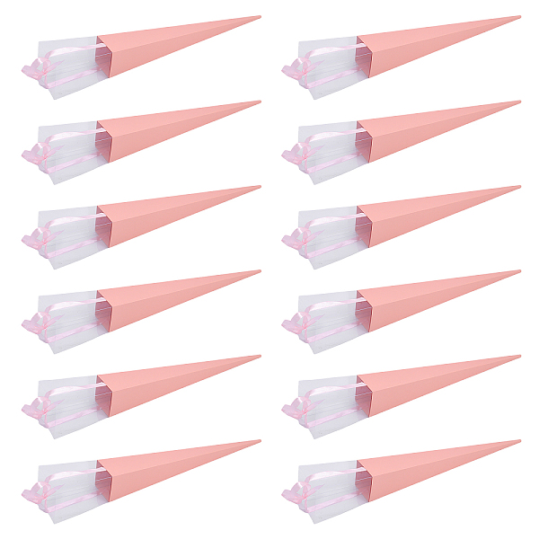 PandaHall CHGCRAFT 12Set Cone Iridescent Paper Single Rose Packaging Gift Boxes Folding Floral Bouquet Paper Boxes with PVC Window and..., Pink
PandaHall CHGCRAFT 12Set Cone Iridescent Paper Single Rose Packaging Gift Boxes Folding Floral Bouquet Paper Boxes with PVC Window and..., Pink