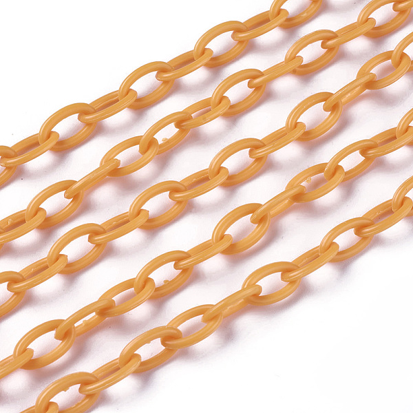 PandaHall ABS Plastic Cable Chains, Oval, Coral, Link: 13x7~7.5x2mm, 15.35~15.74 inch(39~40cm)/strand Plastic Red
PandaHall ABS Plastic Cable Chains, Oval, Coral, Link: 13x7~7.5x2mm, 15.35~15.74 inch(39~40cm)/strand Plastic Red
