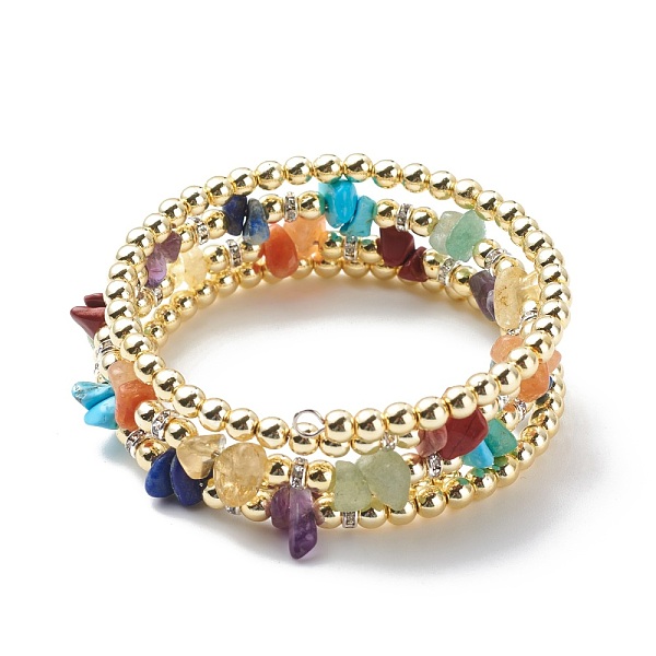 PandaHall Synthetic Hematite & Mixed Stone Chips Beaded Multi-strand Wrap Style Bangle for Women, Golden, Inner Diameter: 2-1/8 inch(5.4cm)...
PandaHall Synthetic Hematite & Mixed Stone Chips Beaded Multi-strand Wrap Style Bangle for Women, Golden, Inner Diameter: 2-1/8 inch(5.4cm)...