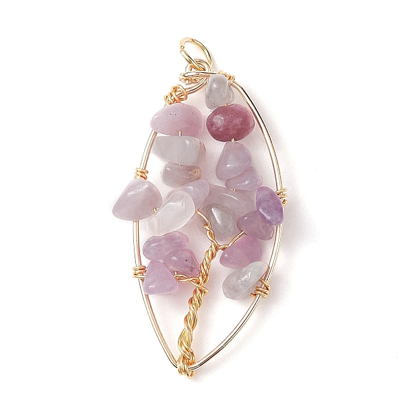 PandaHall Natural Lepidolite Chip Pendants, Golden Plated Brass Leaf Charms, 35~37x17~19x4.5~6.5mm, Hole: 3.3mm Lepidolite Leaf
PandaHall Natural Lepidolite Chip Pendants, Golden Plated Brass Leaf Charms, 35~37x17~19x4.5~6.5mm, Hole: 3.3mm Lepidolite Leaf