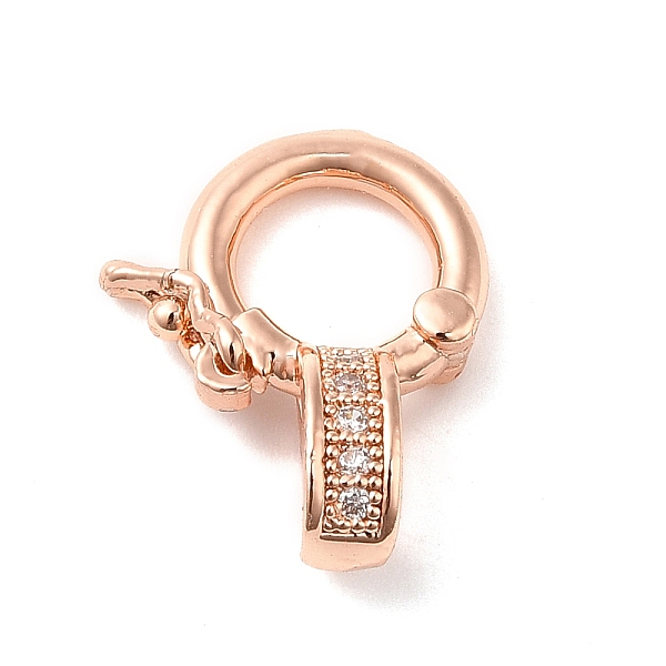 PandaHall Brass Micro Pave Clear Cubic Zirconia Twister Clasps, Lead Free & Cadmium Free, Long-Lasting Plated, Flat Round, Rose Gold...
PandaHall Brass Micro Pave Clear Cubic Zirconia Twister Clasps, Lead Free & Cadmium Free, Long-Lasting Plated, Flat Round, Rose Gold...