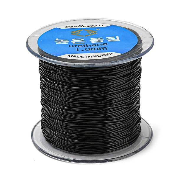 PandaHall Korean Elastic Crystal Thread, Black, 1mm, about 109.36 yards(100m)/roll TPU Round Black
PandaHall Korean Elastic Crystal Thread, Black, 1mm, about 109.36 yards(100m)/roll TPU Round Black