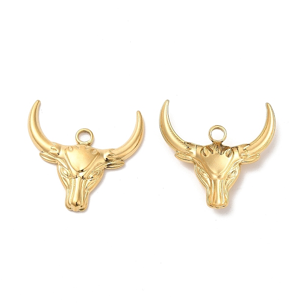 PandaHall 304 Stainless Steel Pendants, Cattle Head Charm, Real 18K Gold Plated, 24x25x3mm, Hole: 3mm 304 Stainless Steel Cattle
PandaHall 304 Stainless Steel Pendants, Cattle Head Charm, Real 18K Gold Plated, 24x25x3mm, Hole: 3mm 304 Stainless Steel Cattle