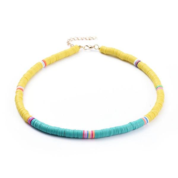 PandaHall Handmade Polymer Clay Heishi Beaded Choker Necklaces, with Alloy Lobster Claw Clasps and Iron Chain Extender, Turquoise, 15.5 inch..., Green
PandaHall Handmade Polymer Clay Heishi Beaded Choker Necklaces, with Alloy Lobster Claw Clasps and Iron Chain Extender, Turquoise, 15.5 inch..., Green