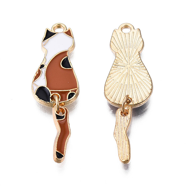 PandaHall Eco-Friendly Alloy Enamel Pendants, Cadmium Free & Lead Free & Nickel Free, Light Gold, Cat, Sienna, 35x10x1.5mm, Hole: 1.6mm..., Brown
PandaHall Eco-Friendly Alloy Enamel Pendants, Cadmium Free & Lead Free & Nickel Free, Light Gold, Cat, Sienna, 35x10x1.5mm, Hole: 1.6mm..., Brown