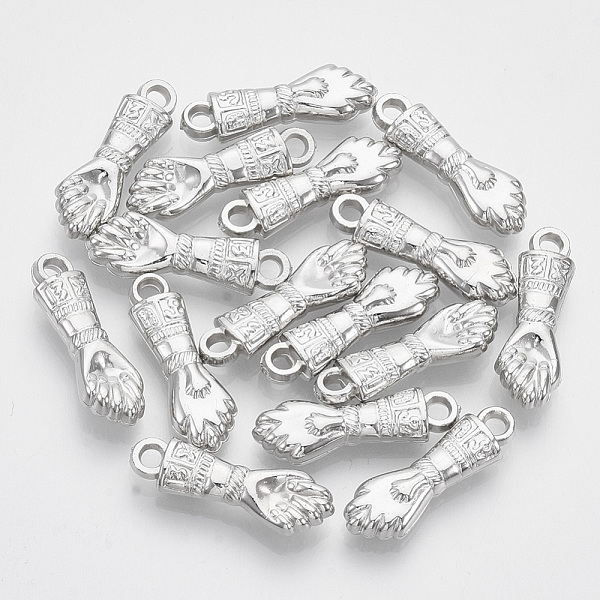PandaHall Plating ABS Plastic Pendants, Hand, Platinum, 23x7~8x4mm, Hole: 2.5mm ABS Plastic Others
PandaHall Plating ABS Plastic Pendants, Hand, Platinum, 23x7~8x4mm, Hole: 2.5mm ABS Plastic Others
