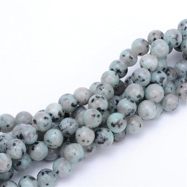 PandaHall Natural Sesame Jasper/Kiwi Jasper Bead Strands, Round, 6mm, Hole: 1mm, about 58~62pcs/strand, 14.96 inch(38cm) Sesame Jasper Round
PandaHall Natural Sesame Jasper/Kiwi Jasper Bead Strands, Round, 6mm, Hole: 1mm, about 58~62pcs/strand, 14.96 inch(38cm) Sesame Jasper Round