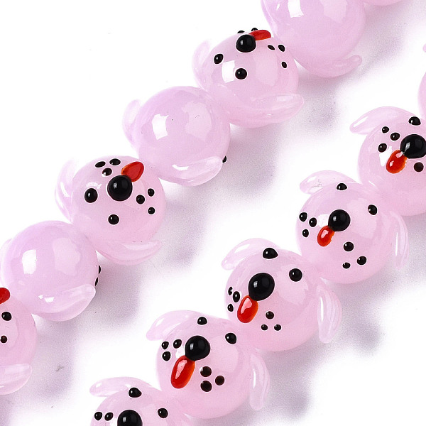 PandaHall Handmade Lampwork Beads Strands, Dog, Pearl Pink, 13~14x18~19x15~16mm, Hole: 1.5mm, about 35pcs/strand, 18.31 inch(46.5cm)...
PandaHall Handmade Lampwork Beads Strands, Dog, Pearl Pink, 13~14x18~19x15~16mm, Hole: 1.5mm, about 35pcs/strand, 18.31 inch(46.5cm)...