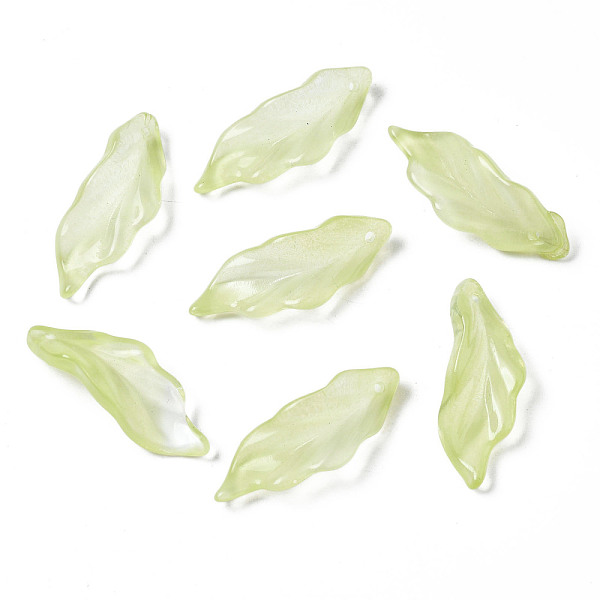 PandaHall Transparent Spray Painted Glass Pendants, Leaf, Yellow Green, 33~34x12x7~9mm, Hole: 1.5mm Glass Leaf
PandaHall Transparent Spray Painted Glass Pendants, Leaf, Yellow Green, 33~34x12x7~9mm, Hole: 1.5mm Glass Leaf