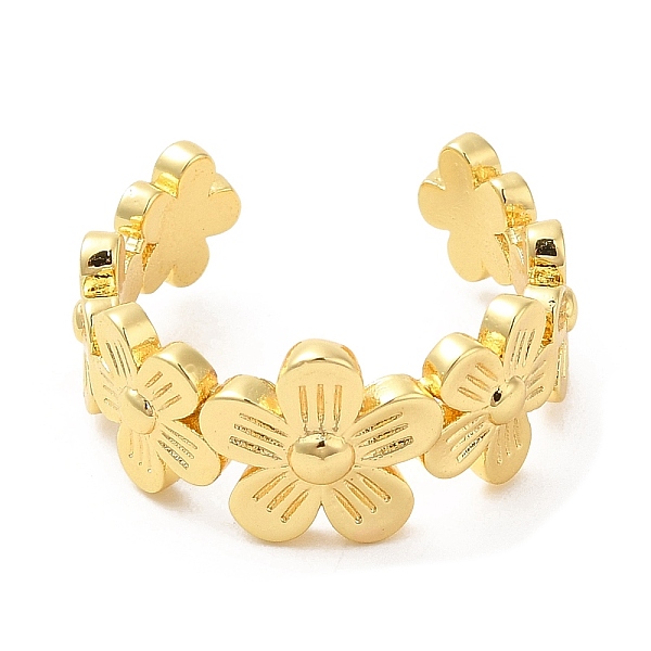 PandaHall Rack Plating Brass Flower Wrap Open Cuff Rings for Women, Cadmium Free & Lead Free, Real 18K Gold Plated, US Size 7 1/4(17.5mm)...
PandaHall Rack Plating Brass Flower Wrap Open Cuff Rings for Women, Cadmium Free & Lead Free, Real 18K Gold Plated, US Size 7 1/4(17.5mm)...