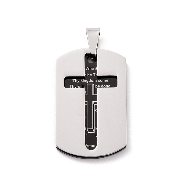 PandaHall 304 Stainless Steel Manual Polishing Pendants, Oval with Cross & Word, Gunmetal & Stainless Steel Color, 38x24x3mm, Hole: 5x8mm...
PandaHall 304 Stainless Steel Manual Polishing Pendants, Oval with Cross & Word, Gunmetal & Stainless Steel Color, 38x24x3mm, Hole: 5x8mm...