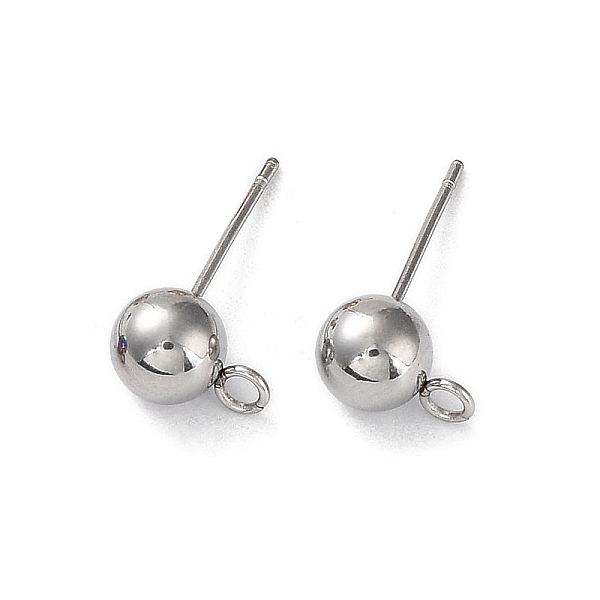 PandaHall 304 Stainless Steel Stud Earring Findings, with Open Loop, Round, Stainless Steel Color, 18x6mm, Hole: 1.8mm, Pin: 0.7mm 304...
PandaHall 304 Stainless Steel Stud Earring Findings, with Open Loop, Round, Stainless Steel Color, 18x6mm, Hole: 1.8mm, Pin: 0.7mm 304...