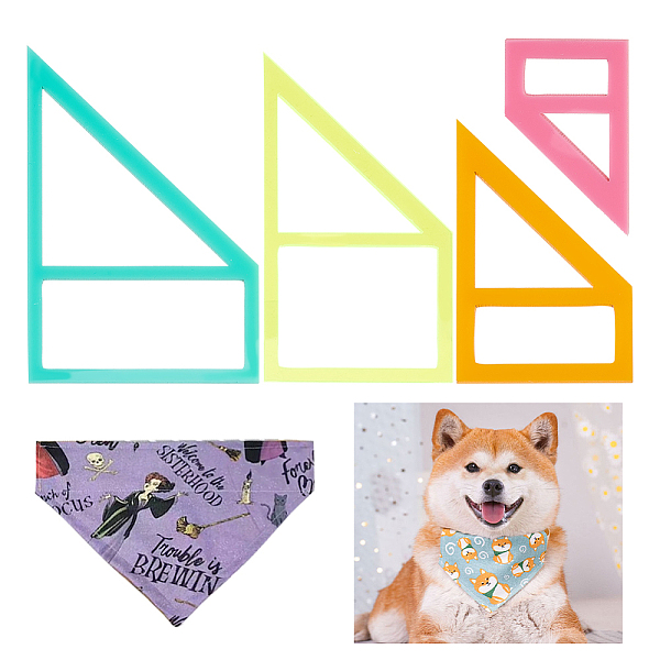 PandaHall Acrylic Quilting Template for Pet Bandana, Cutting Stencils, Sewing Tools, Trapezoid, Mixed Color, 52~115x32~75x2.5mm, 4pcs/set..., Multicolor
PandaHall Acrylic Quilting Template for Pet Bandana, Cutting Stencils, Sewing Tools, Trapezoid, Mixed Color, 52~115x32~75x2.5mm, 4pcs/set..., Multicolor