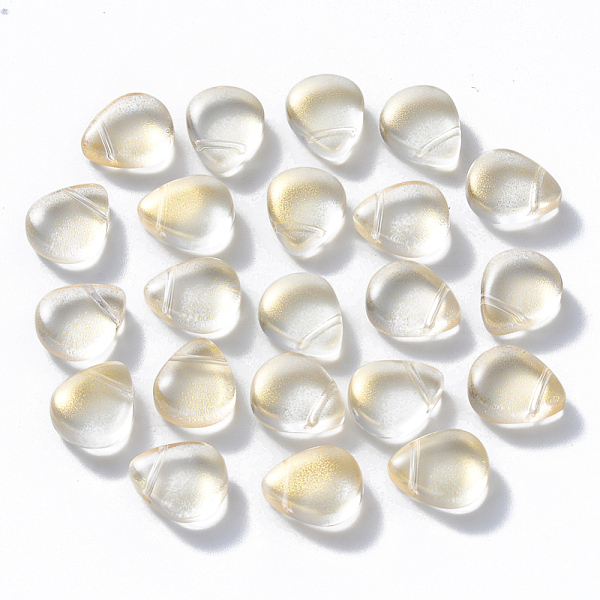 PandaHall Transparent Spray Painted Glass Beads, Top Drilled Beads, with Glitter Powder, Teardrop, Light Yellow, 12.5x10.5x5.5mm, Hole...
PandaHall Transparent Spray Painted Glass Beads, Top Drilled Beads, with Glitter Powder, Teardrop, Light Yellow, 12.5x10.5x5.5mm, Hole...