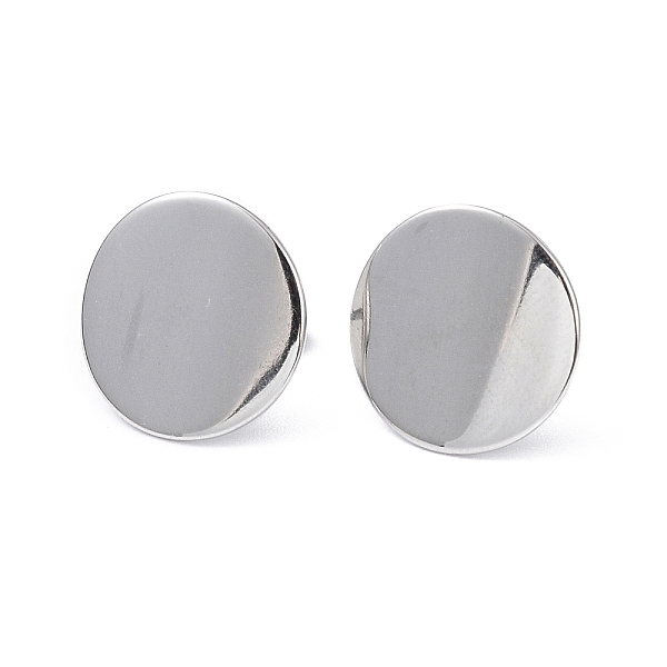 PandaHall 304 Stainless Steel Flat Round Stud Earrings for Women, Stainless Steel Color, 15mm, Pin: 0.8mm 304 Stainless Steel Flat Round
PandaHall 304 Stainless Steel Flat Round Stud Earrings for Women, Stainless Steel Color, 15mm, Pin: 0.8mm 304 Stainless Steel Flat Round