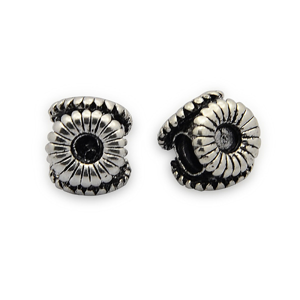 PandaHall Brass European Beads, Large Hole Beads, Flat Round, Nickel Free, Antique Silver, 9x10x9.5mm, Hole: 4mm Brass Flat Round
PandaHall Brass European Beads, Large Hole Beads, Flat Round, Nickel Free, Antique Silver, 9x10x9.5mm, Hole: 4mm Brass Flat Round