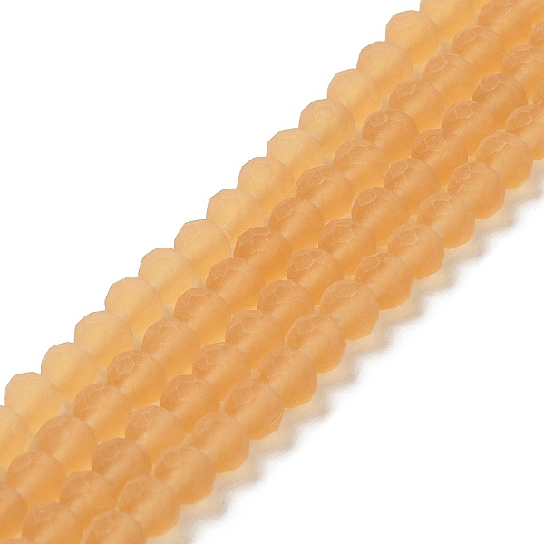 PandaHall Transparent Glass Beads Strands, Faceted, Frosted, Rondelle, PeachPuff, 10mm, Hole: 1mm, about 63~65pcs/strand, 49~50cm Glass..., Brown
PandaHall Transparent Glass Beads Strands, Faceted, Frosted, Rondelle, PeachPuff, 10mm, Hole: 1mm, about 63~65pcs/strand, 49~50cm Glass..., Brown