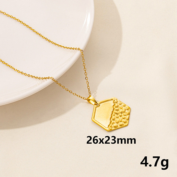 PandaHall 304 Stainless Steel Hexagon Pendant Necklaces, Cable Chain Necklaces Stainless Steel Hexagon
PandaHall 304 Stainless Steel Hexagon Pendant Necklaces, Cable Chain Necklaces Stainless Steel Hexagon