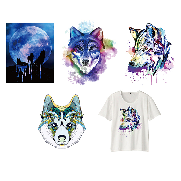 PandaHall 4 Pcs Wolf Pattern Heat Transfer Stickers, Iron On Patches DIY Iron On Transfers Patches Iron On Decals for T-Shirt Jackets..., Multicolor
PandaHall 4 Pcs Wolf Pattern Heat Transfer Stickers, Iron On Patches DIY Iron On Transfers Patches Iron On Decals for T-Shirt Jackets..., Multicolor