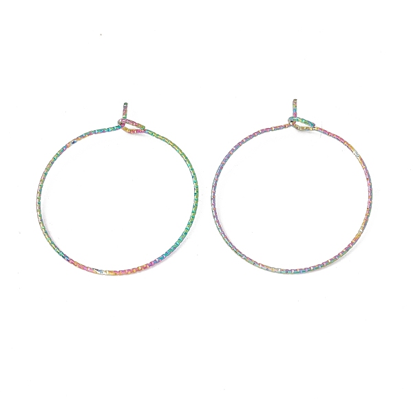 PandaHall Rainbow Color Ion Plating(IP) 316 Surgical Stainless Steel Hoop Earrings Findings, Wine Glass Charms Rings, 25x21mm, Pin: 0.6mm...
PandaHall Rainbow Color Ion Plating(IP) 316 Surgical Stainless Steel Hoop Earrings Findings, Wine Glass Charms Rings, 25x21mm, Pin: 0.6mm...