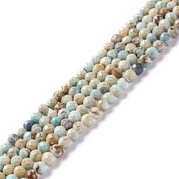 PandaHall Natural Imperial Jasper Beads Strands, Dyed, Faceted, Round, Alice Blue, 3~3.5mm, Hole: 0.7~0.8mm, about 126~137pcs/strand...
PandaHall Natural Imperial Jasper Beads Strands, Dyed, Faceted, Round, Alice Blue, 3~3.5mm, Hole: 0.7~0.8mm, about 126~137pcs/strand...