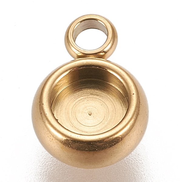 PandaHall Ion Plating(IP) 304 Stainless Steel Pendant Cabochon Settings, Lace Edge Bezel Cups, Flat Round, Golden, Tray: 4mm, 9x6.5x3mm...
PandaHall Ion Plating(IP) 304 Stainless Steel Pendant Cabochon Settings, Lace Edge Bezel Cups, Flat Round, Golden, Tray: 4mm, 9x6.5x3mm...