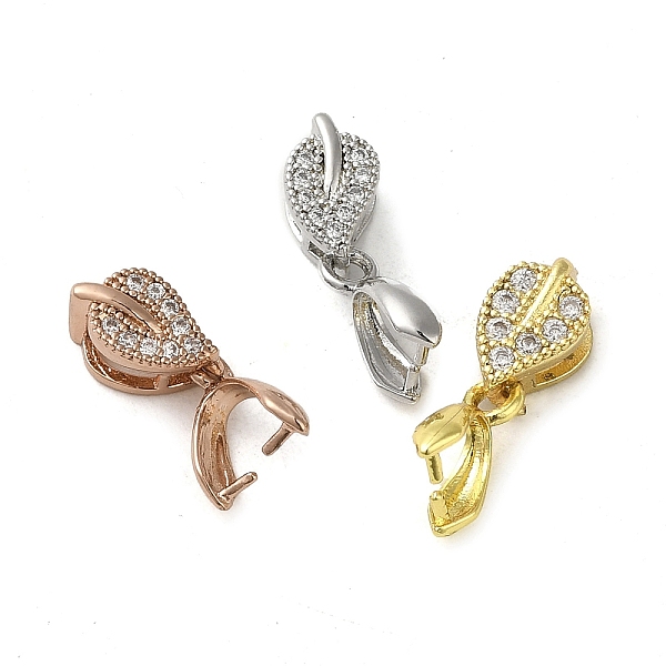 PandaHall Rack Plating Brass Micro Pave Clear Cubic Zirconia Ice Pick Pinch Bails, Long-Lasting Plated, Lead Free & Cadmium Free, Leaf...
PandaHall Rack Plating Brass Micro Pave Clear Cubic Zirconia Ice Pick Pinch Bails, Long-Lasting Plated, Lead Free & Cadmium Free, Leaf...