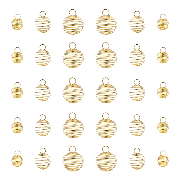 PandaHall 30Pcs 3 Style Round Iron Wire Pendants, Spiral Bead Cage Pendants, with Silver Polishing Cloth, Golden, 15~30x14~25mm, Hole: 4~6mm...
PandaHall 30Pcs 3 Style Round Iron Wire Pendants, Spiral Bead Cage Pendants, with Silver Polishing Cloth, Golden, 15~30x14~25mm, Hole: 4~6mm...