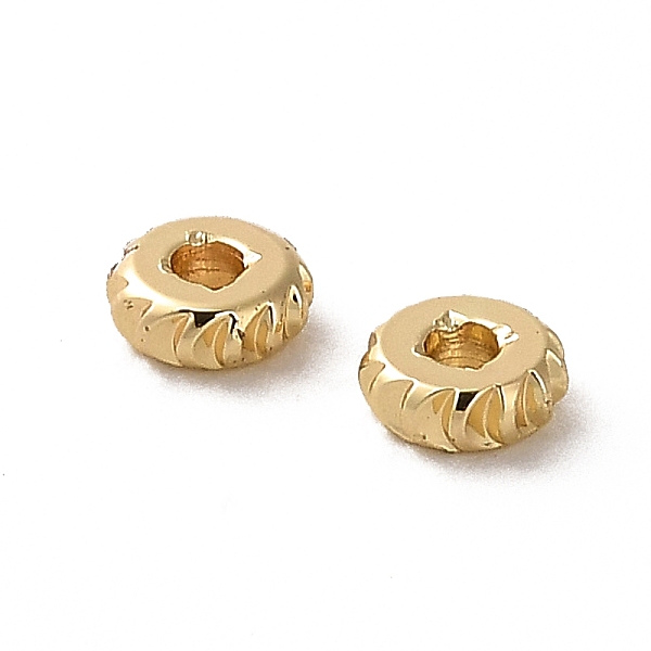 PandaHall Rack Plating Brass Spacer Beads, Long-Lasting Plated, Disc, Real 18K Gold Plated, 5.7x2mm, Hole: 2mm Brass Disc
PandaHall Rack Plating Brass Spacer Beads, Long-Lasting Plated, Disc, Real 18K Gold Plated, 5.7x2mm, Hole: 2mm Brass Disc