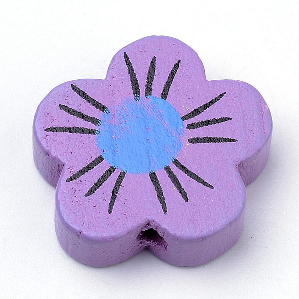 PandaHall Natural Wood Beads, Dyed, Flower, Lead Free, Medium Orchid, 18~19x19~20x6mm, Hole: 2mm, about 525pcs/500g Wood Flower
PandaHall Natural Wood Beads, Dyed, Flower, Lead Free, Medium Orchid, 18~19x19~20x6mm, Hole: 2mm, about 525pcs/500g Wood Flower