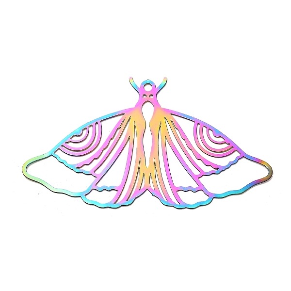 PandaHall 201 Stainless Steel Pendants, Etched Metal Embellishments, Butterfly Charm, Rainbow Color, 27x49x0.3mm, Hole: 1.6mm 201 Stainless...
PandaHall 201 Stainless Steel Pendants, Etched Metal Embellishments, Butterfly Charm, Rainbow Color, 27x49x0.3mm, Hole: 1.6mm 201 Stainless...