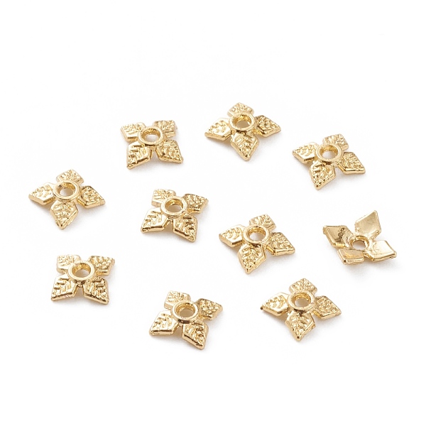 PandaHall Alloy Bead Caps, Long-Lasting Plated, 4-Petal Flower, Real 18K Gold Plated, 8x2mm, Hole: 1.4mm Alloy
PandaHall Alloy Bead Caps, Long-Lasting Plated, 4-Petal Flower, Real 18K Gold Plated, 8x2mm, Hole: 1.4mm Alloy