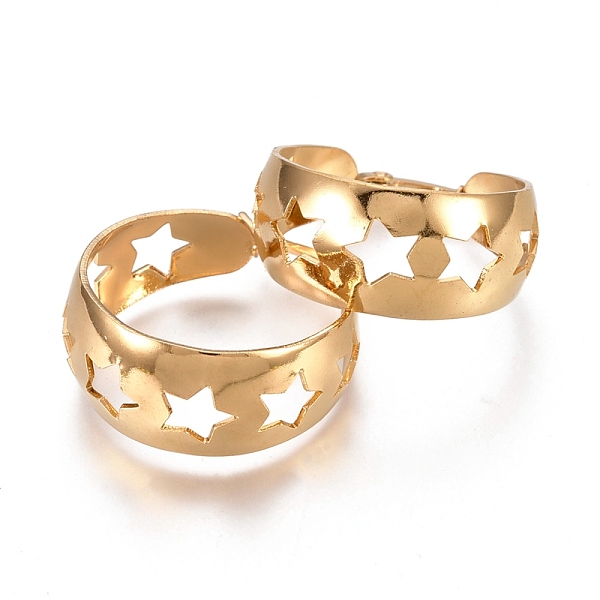 PandaHall 201 Stainless Steel Thick Hoop Earrings, with 304 Stainless Steel Pins, Hollow Star, Golden, 32x28x12mm, Pin: 1.5mm 304 Stainless...
PandaHall 201 Stainless Steel Thick Hoop Earrings, with 304 Stainless Steel Pins, Hollow Star, Golden, 32x28x12mm, Pin: 1.5mm 304 Stainless...