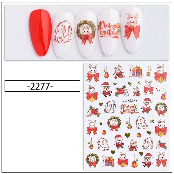 PandaHall Christmas Theme Nail Art Stickers, Nail Decals, for Nail Tips Decorations, Mixed Pattern, Colorful, 10.1x7.85cm Paper
PandaHall Christmas Theme Nail Art Stickers, Nail Decals, for Nail Tips Decorations, Mixed Pattern, Colorful, 10.1x7.85cm Paper
