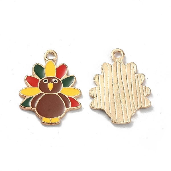 PandaHall Light Gold Tone Alloy Enamel Pendants, Turkey Charm, Colorful, 24x18x1.5mm, Hole: 1.8mm Alloy+Enamel Other Animal
PandaHall Light Gold Tone Alloy Enamel Pendants, Turkey Charm, Colorful, 24x18x1.5mm, Hole: 1.8mm Alloy+Enamel Other Animal