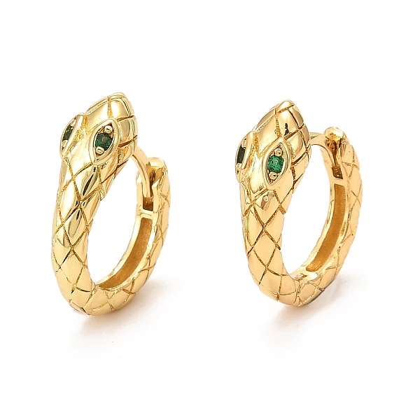 PandaHall Brass Micro Pave Cubic Zirconia Hoop Earrings, Long-Lasting Plated, Snake, Real 18K Gold Plated, 17x16x5.5mm, Pin: 1mm Cubic..., Green
PandaHall Brass Micro Pave Cubic Zirconia Hoop Earrings, Long-Lasting Plated, Snake, Real 18K Gold Plated, 17x16x5.5mm, Pin: 1mm Cubic..., Green
