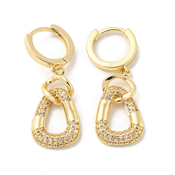 PandaHall Brass Micro Pave Clear Cubic Zirconia Dangle Hoop Earrings, Teardrop, Light Gold, 31x11.5mm Brass Teardrop
PandaHall Brass Micro Pave Clear Cubic Zirconia Dangle Hoop Earrings, Teardrop, Light Gold, 31x11.5mm Brass Teardrop