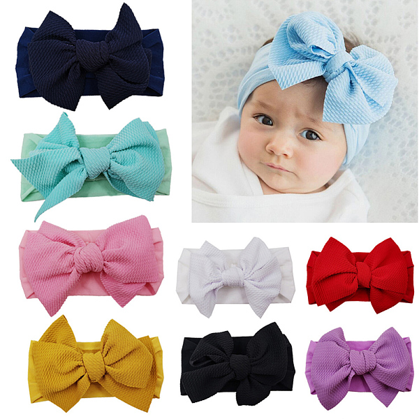 PandaHall Nylon Elastic Baby Headbands, for Girls, Hair Accessories, Bowknot, Mixed Color, 160x80mm Nylon Multicolor
PandaHall Nylon Elastic Baby Headbands, for Girls, Hair Accessories, Bowknot, Mixed Color, 160x80mm Nylon Multicolor