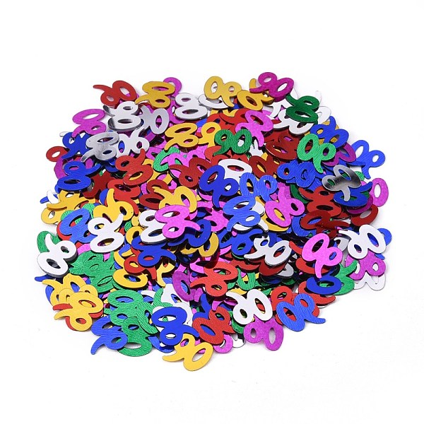 PandaHall 90 Confetti, 90th Birthday Decorations, for Birthday Table Decor Party Favors, Mixed Color, 10.4x11.3x0.2mm, about 1200pcs/bag..., Multicolor
PandaHall 90 Confetti, 90th Birthday Decorations, for Birthday Table Decor Party Favors, Mixed Color, 10.4x11.3x0.2mm, about 1200pcs/bag..., Multicolor