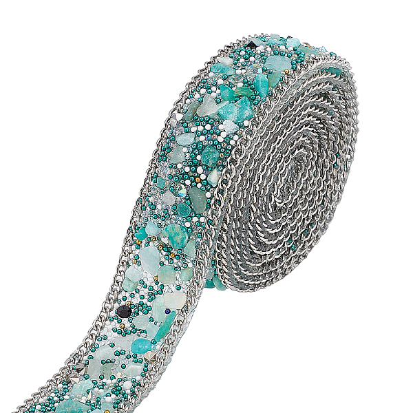 PandaHall 10m 0.7 Inch Crystal Rhinestone Trim Hot Fix Ribbon Gem Stone Beaded Iron On Applique Embellishment with Curb Chains Edging for...
PandaHall 10m 0.7 Inch Crystal Rhinestone Trim Hot Fix Ribbon Gem Stone Beaded Iron On Applique Embellishment with Curb Chains Edging for...