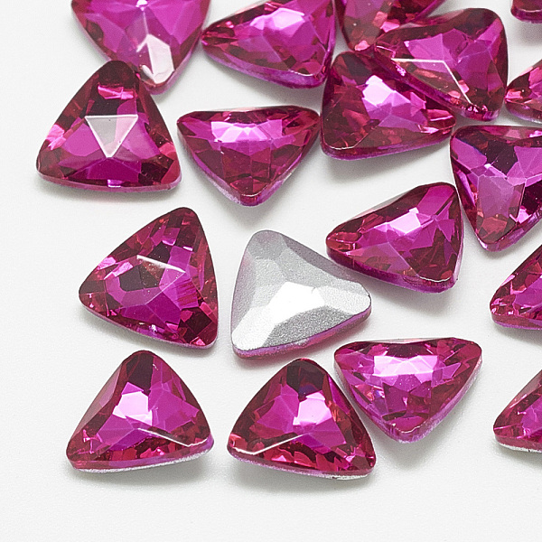 PandaHall Pointed Back Glass Rhinestone Cabochons, Back Plated, Faceted, Triangle, Rose, 11x12x4.5mm Glass Rhinestone Triangle Pink
PandaHall Pointed Back Glass Rhinestone Cabochons, Back Plated, Faceted, Triangle, Rose, 11x12x4.5mm Glass Rhinestone Triangle Pink