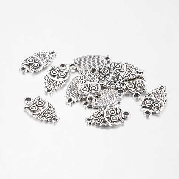 PandaHall Zinc Tibetan Style Alloy Pendants, Halloween, Cadmium Free & Lead Free, Owl, Antique Silver Color, Size: about 18mm long, 10mm...
PandaHall Zinc Tibetan Style Alloy Pendants, Halloween, Cadmium Free & Lead Free, Owl, Antique Silver Color, Size: about 18mm long, 10mm...
