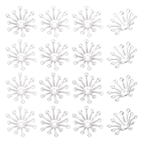 PandaHall Beebeecraft 50Pcs Brass Bead Caps, Multi-Petal Flower, 925 Sterling Silver Plated, 14x12.5x3.5mm, Hole: 1.5mm Brass
PandaHall Beebeecraft 50Pcs Brass Bead Caps, Multi-Petal Flower, 925 Sterling Silver Plated, 14x12.5x3.5mm, Hole: 1.5mm Brass