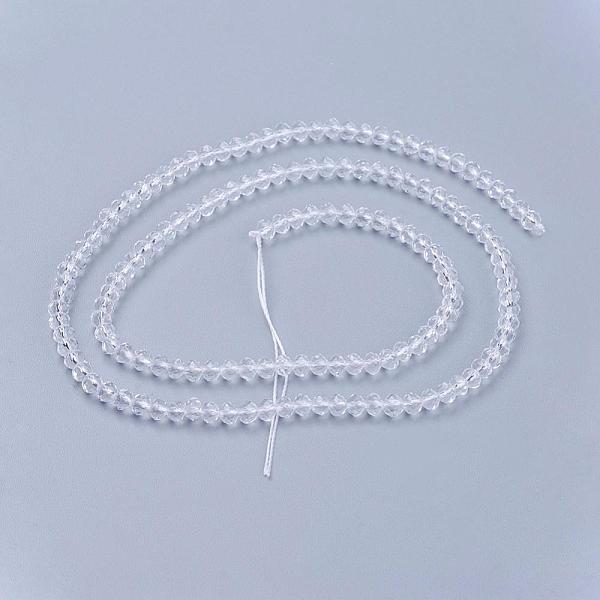 PandaHall Crystal Glass Beads Strands, Faceted, Rondelle, Clear, 3.5x2.5mm, Hole: 0.5mm, about 140pcs/strand, 15.3 inch Glass Rondelle Clear
PandaHall Crystal Glass Beads Strands, Faceted, Rondelle, Clear, 3.5x2.5mm, Hole: 0.5mm, about 140pcs/strand, 15.3 inch Glass Rondelle Clear