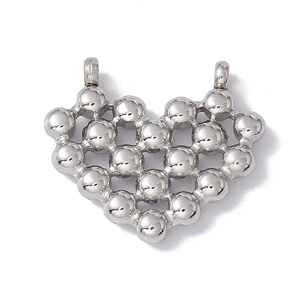 PandaHall 304 Stainless Steel Pendants, Hollow, Heart Charms, Stainless Steel Color, 17.5x19x3mm, Hole: 1.8mm 304 Stainless Steel Heart
PandaHall 304 Stainless Steel Pendants, Hollow, Heart Charms, Stainless Steel Color, 17.5x19x3mm, Hole: 1.8mm 304 Stainless Steel Heart