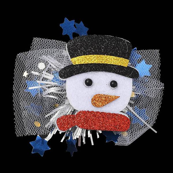 PandaHall Chistmas Theme Felt & Gauze Alligator Hair Clips, with PVC and Iron Findings, Hair Accessories for Girls Women, Snowman..., Black
PandaHall Chistmas Theme Felt & Gauze Alligator Hair Clips, with PVC and Iron Findings, Hair Accessories for Girls Women, Snowman..., Black