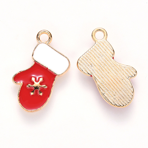 PandaHall Alloy Enamel Pendants, for Christmas, Christmas Glove, Light Gold, Red, 19x11x2mm, Hole: 1.8mm Alloy+Enamel Others Red
PandaHall Alloy Enamel Pendants, for Christmas, Christmas Glove, Light Gold, Red, 19x11x2mm, Hole: 1.8mm Alloy+Enamel Others Red