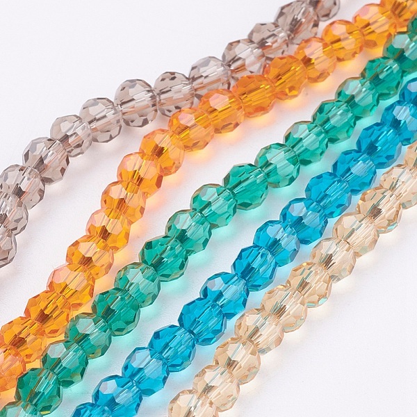 PandaHall Eco-Friendly Glass Round Beads Strands, Faceted(32 Facets), Mixed Color, 4mm, Hole: 1mm, about 88~90pcs/strand, 28~30cm Glass..., Multicolor
PandaHall Eco-Friendly Glass Round Beads Strands, Faceted(32 Facets), Mixed Color, 4mm, Hole: 1mm, about 88~90pcs/strand, 28~30cm Glass..., Multicolor