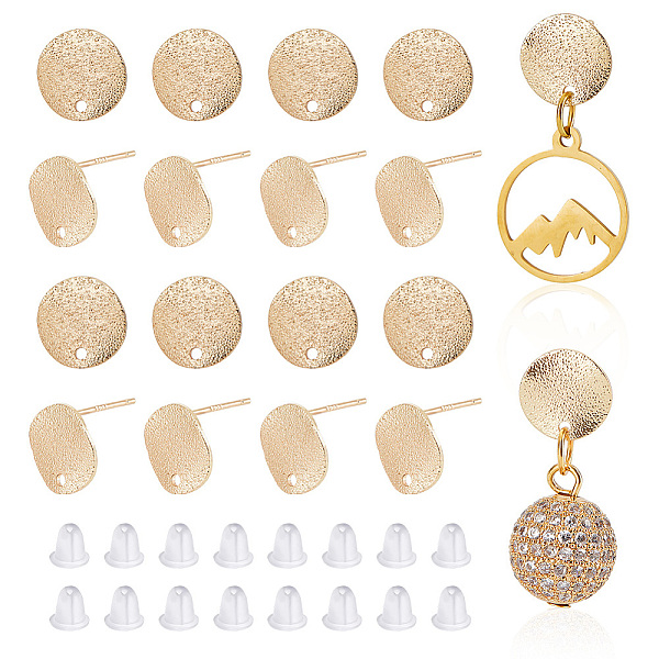 PandaHall GOMAKERER 16 Pcs Flat Round Earring Findings with 20 Pcs Plastic Ear Nuts, Brass Stud Earrings Findings Golden Circle Disc Earring...
PandaHall GOMAKERER 16 Pcs Flat Round Earring Findings with 20 Pcs Plastic Ear Nuts, Brass Stud Earrings Findings Golden Circle Disc Earring...